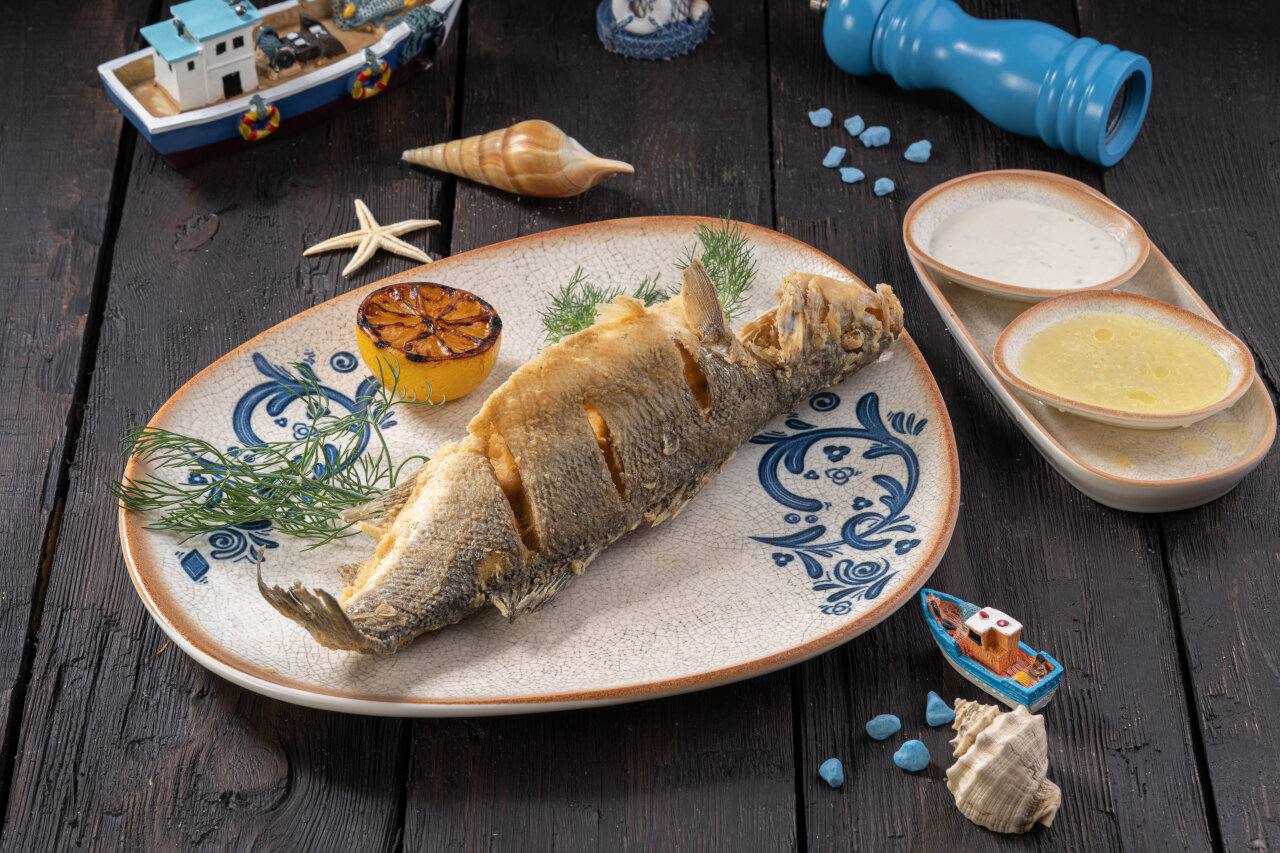 Fried Sea Bass (500-600 gr)